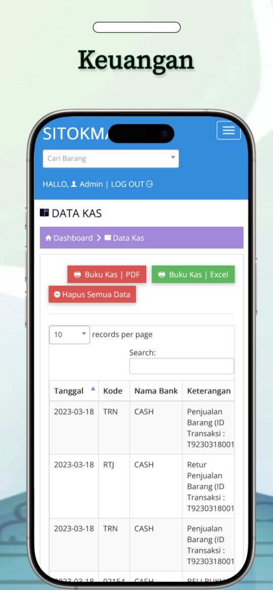 SITOKSIR Mobile — Keuangan
